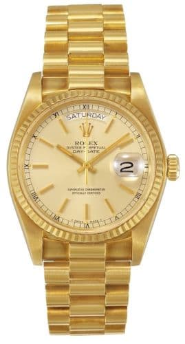 Day-Date 18038 — photo from WatchBase · Photo: WatchBase · © WatchBase, used with permission · Source: https://watchbase.com/rolex/day-date/18038
