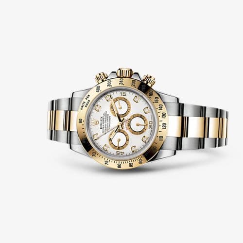 Daytona Rolesor White Diamond — photo from WatchBase · Photo: WatchBase · © WatchBase, used with permission · Source: https://watchbase.com/rolex/daytona/116523-0057