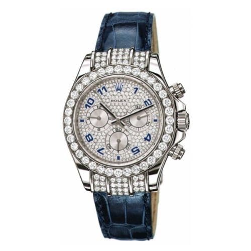 Daytona White Gold Diamond Strap Round — photo from WatchBase · Photo: WatchBase · © WatchBase, used with permission · Source: https://watchbase.com/rolex/daytona/116599tbr-0002