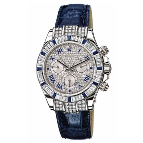 Daytona White Gold Diamond Sapphire Strap — photo from WatchBase · Photo: WatchBase · © WatchBase, used with permission · Source: https://watchbase.com/rolex/daytona/11659912sa