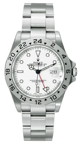 Explorer II Superluminova — photo from WatchBase · Photo: WatchBase · © WatchBase, used with permission · Source: https://watchbase.com/rolex/explorer-2/16570-0003