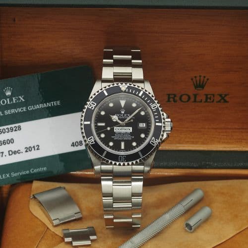 Sea-Dweller 16600 Comex Service — photo from WatchBase · Photo: WatchBase · © WatchBase, used with permission · Source: https://watchbase.com/rolex/sea-dweller/16600-comex-service