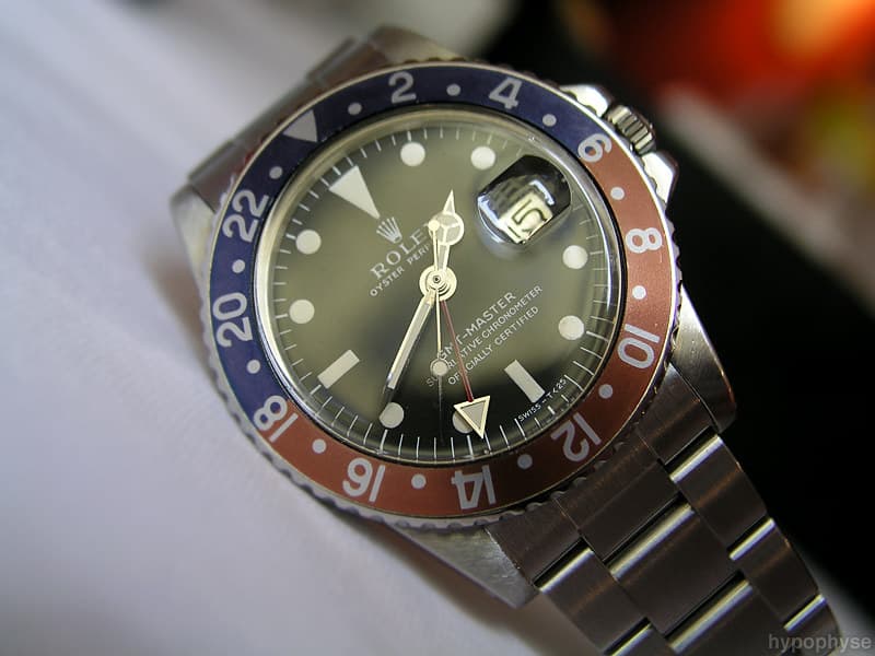 Rolex 1675. · Photo: hypo.physe (Flickr) · CC BY-SA 2.0 · Source: https://www.flickr.com/photos/hypophyse/4280464376/